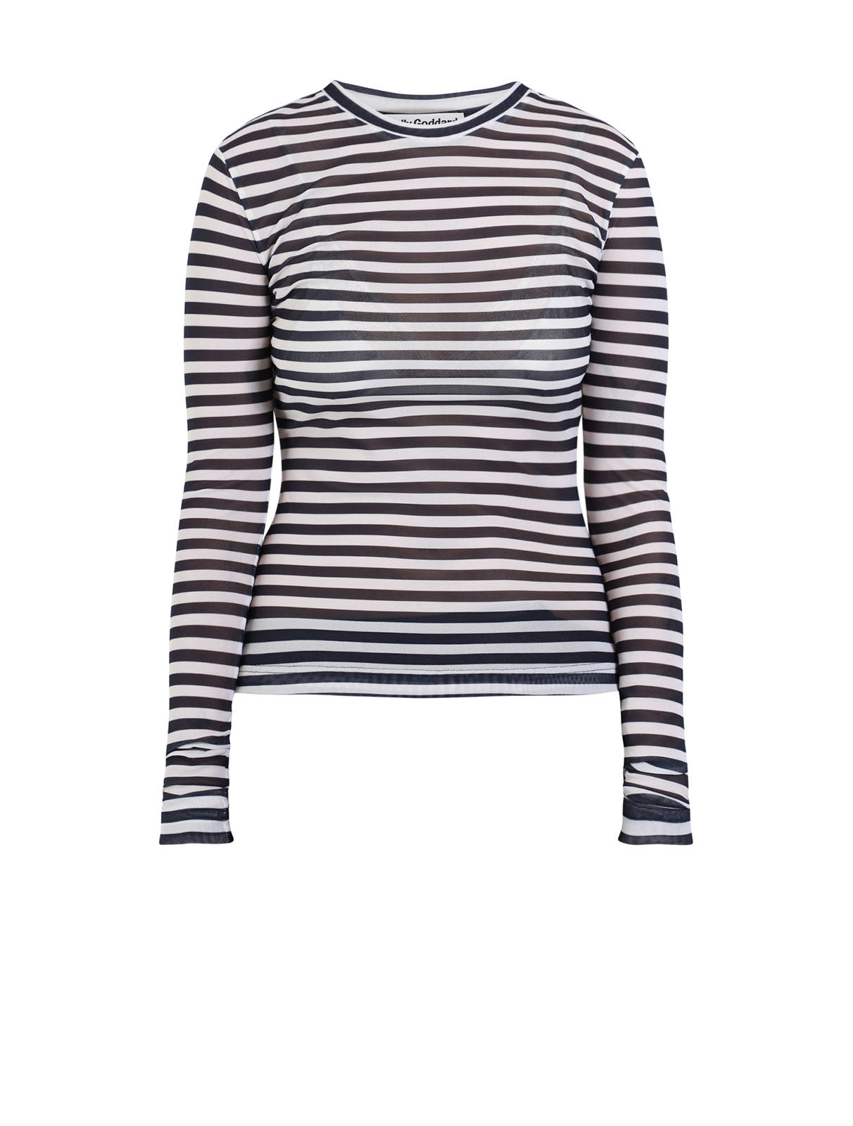 molly-goddard-freddie-mesh-sheer-top-navy-stripe